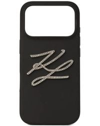 KARL LAGERFELD - Autograph Silicone Iphone 17 Pro Max Case - Lyst