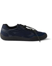 Prada - Speedrock Leather And Mesh Trainers - Lyst