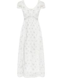 LoveShackFancy - Suvi Lace Floral-Print Midi Dress - Lyst