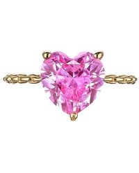 Anabela Chan - 9Kt Mini Heart Sapphire Ring - Lyst