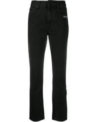 Off-White c/o Virgil Abloh - Logo-Embroidered Straight-Leg Jeans - Lyst