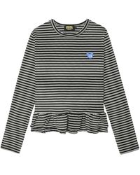 Mini Cream - Striped Long-Sleeve T-Shirt - Lyst