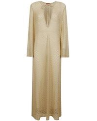 Missoni - V-Neck Maxi Dress - Lyst
