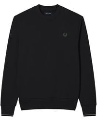 Fred Perry - Laurel Wreath Embroidered Sweater - Lyst
