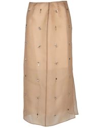 Lafayette 148 New York - Embellished Midi Skirt - Lyst