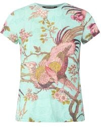 Roberto Cavalli - Bird-Print Short-Sleeve T-Shirt - Lyst