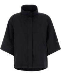 Herno - High-Neck Short-Sleeve Jacket - Lyst