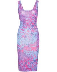 Versace - Animal Print Dress - Lyst