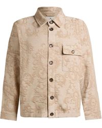 Etro - Chaqueta De Algodón Con Motivo De Hojas - Lyst