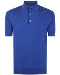 FILIPPO DE LAURENTIIS - Textured Polo Shirt - Lyst