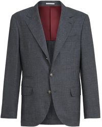 Brunello Cucinelli - Sakko Mit Gerafften Knöpfen - Lyst