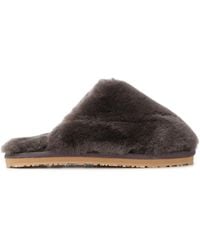 Mou - Faux-Fur Slides - Lyst
