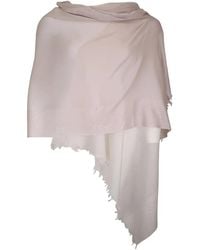 Kinross Cashmere - Sciarpa Cameo Ombre Con Frange - Lyst