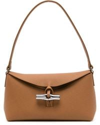 Longchamp - Small Roseau Leather Shoulder Bag - Lyst