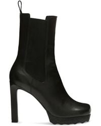 Off-White c/o Virgil Abloh - Calf Sponge High-Heeled Chelsea Boots - Lyst