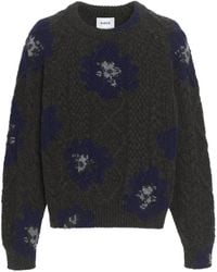 Barrie - Pull À Fleurs En Intarsia - Lyst