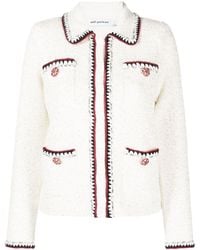 Self-Portrait - Sequin-embellished Knitted Jacket - Lyst