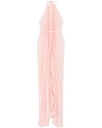 L'idée - Neckholder-Abendkleid mit Falten - Lyst