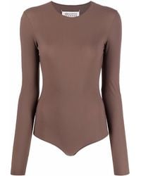 Maison Margiela - Round-neck Jersey Bodysuit - Lyst