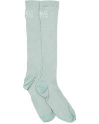 MM6 by Maison Margiela - Calzini A Coste Con Logo - Lyst