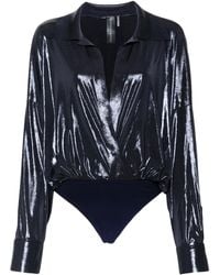 Norma Kamali - Hemd Mit Integriertem Body - Lyst