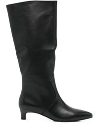 Linda Baumann - Pointed-Toe Side-Zip Knee-High Boots - Lyst