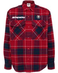 Aape By A Bathing Ape - Geruit Overhemd - Lyst