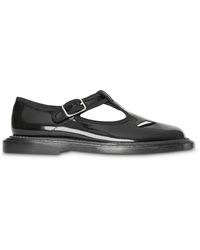 Burberry Black Patent Leather T-bar Shoes
