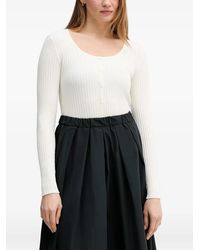 Marc O' Polo - Ribbed-Knit Button-Up Cardigan - Lyst