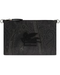 Etro - Pegasu Patch Clutch Bag - Lyst