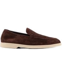 Doucal's - Embossed Stitching Loafers - Lyst