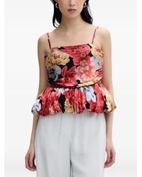 Gestuz - Gzsigrida Floral-Print Peplum Top - Lyst