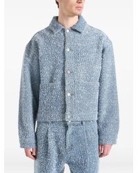 Manière De Voir - Giacca Denim Damien Con Piega Sul Retro - Lyst