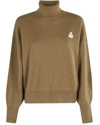 Isabel Marant - Rollkragenpullover mit Logo-Stickerei - Lyst
