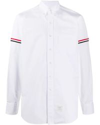 Thom Browne - Grosgrain Armband Oxford Camisa - Lyst