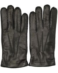 Restelli - Stitch-Detail Leather Gloves - Lyst