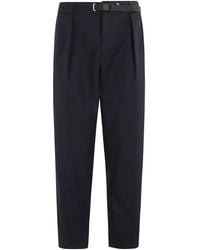 White Sand - Buckle-Fastening Pleated-Front Trousers - Lyst