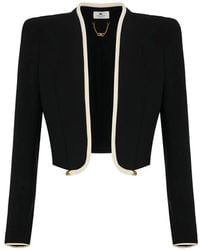 Elisabetta Franchi - 3D Piping-Detail Jacket - Lyst