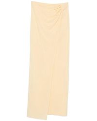 ANDAMANE - Phoebe Gedrapeerde Midi-Rok - Lyst