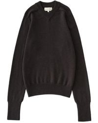 Studio Nicholson - Inverness V-Neck Sweater - Lyst