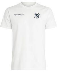 Sporty & Rich - Yankees Curve T-Shirt - Lyst