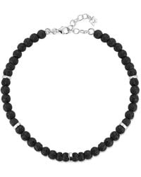 Mateo - Hex Nut Lava Rock Bracelet - Lyst
