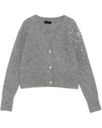 Liu Jo - Embellished Button Cardigan - Lyst