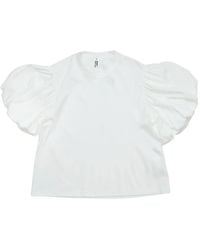 Noir Kei Ninomiya - Puff-Sleeve T-Shirt - Lyst