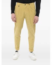 Paolo Pecora - Pleated Corduroy Trousers - Lyst