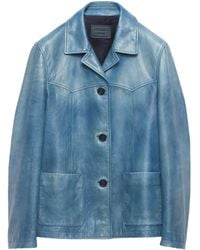 Prada - Leren Bikerjack - Lyst