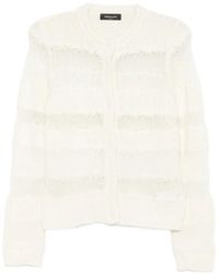 Fabiana Filippi - Open-Knit Striped Cardigan - Lyst