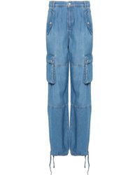Moschino Jeans - Cargo-Jeans mit hohem Bund - Lyst