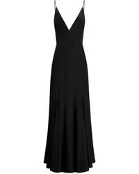 12 STOREEZ - Ausgestelltes Kleid Mit V-Ausschnitt - Lyst