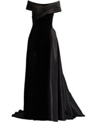 Tadashi Shoji - Off-Shoulder Pleated Gown - Lyst